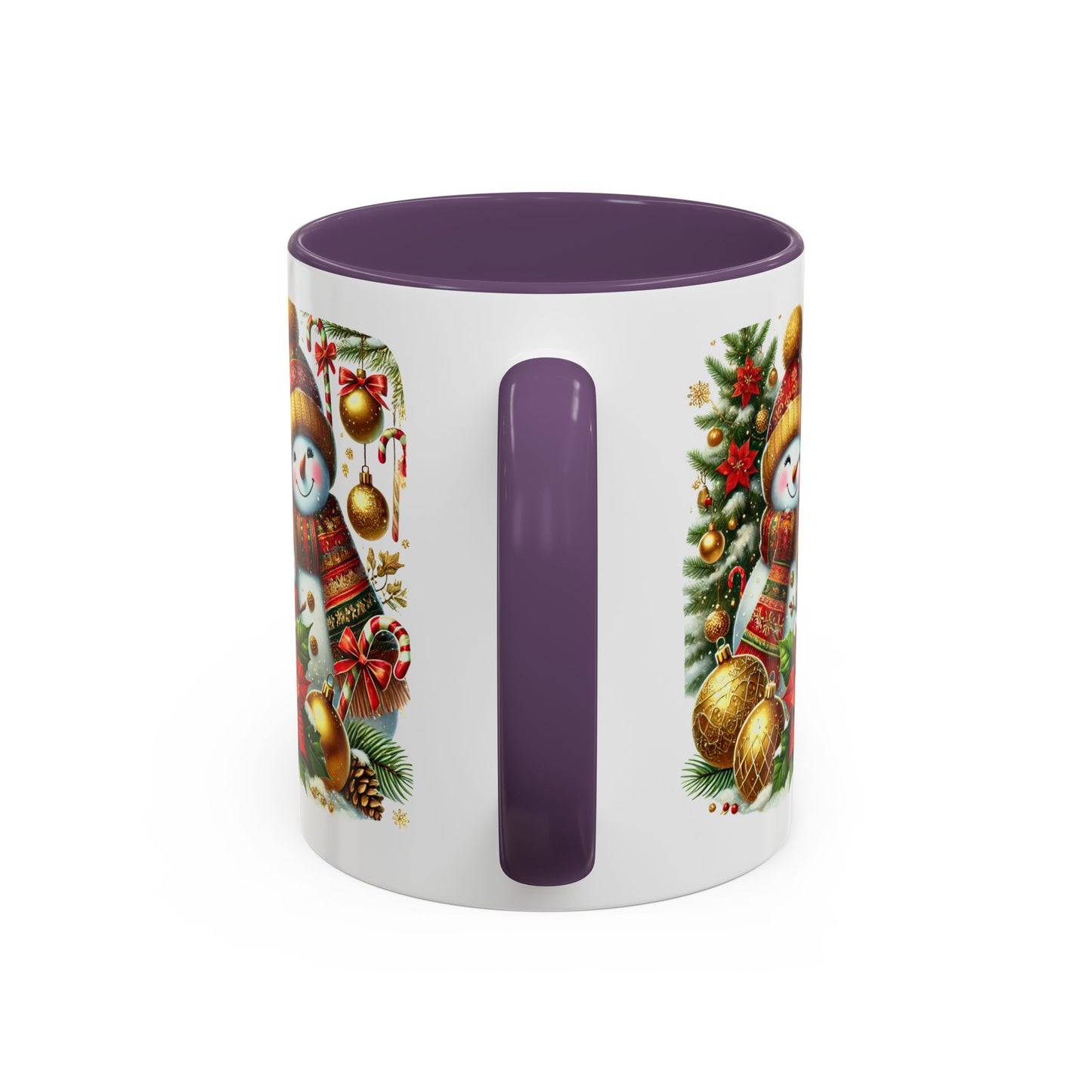 Christmas Mug - Gold Snowman Family 2