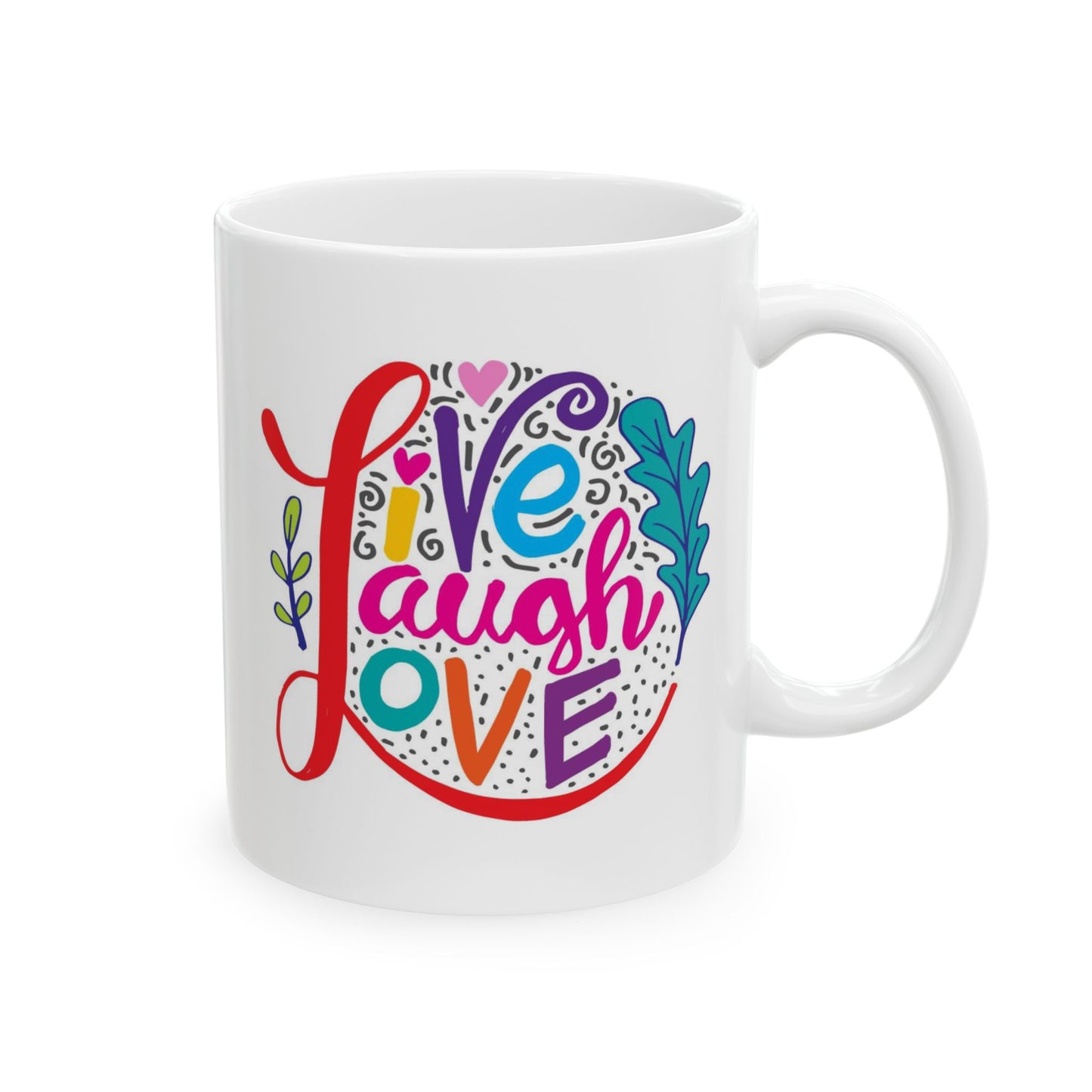 Wellness Mug - Live Laugh Love Circle