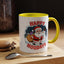 Christmas Mug - Happy Holidays Red & White Text Santa Snowman
