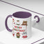 Christmas Mug - Merry Christmas Red & Green Text Santa Cute Animals