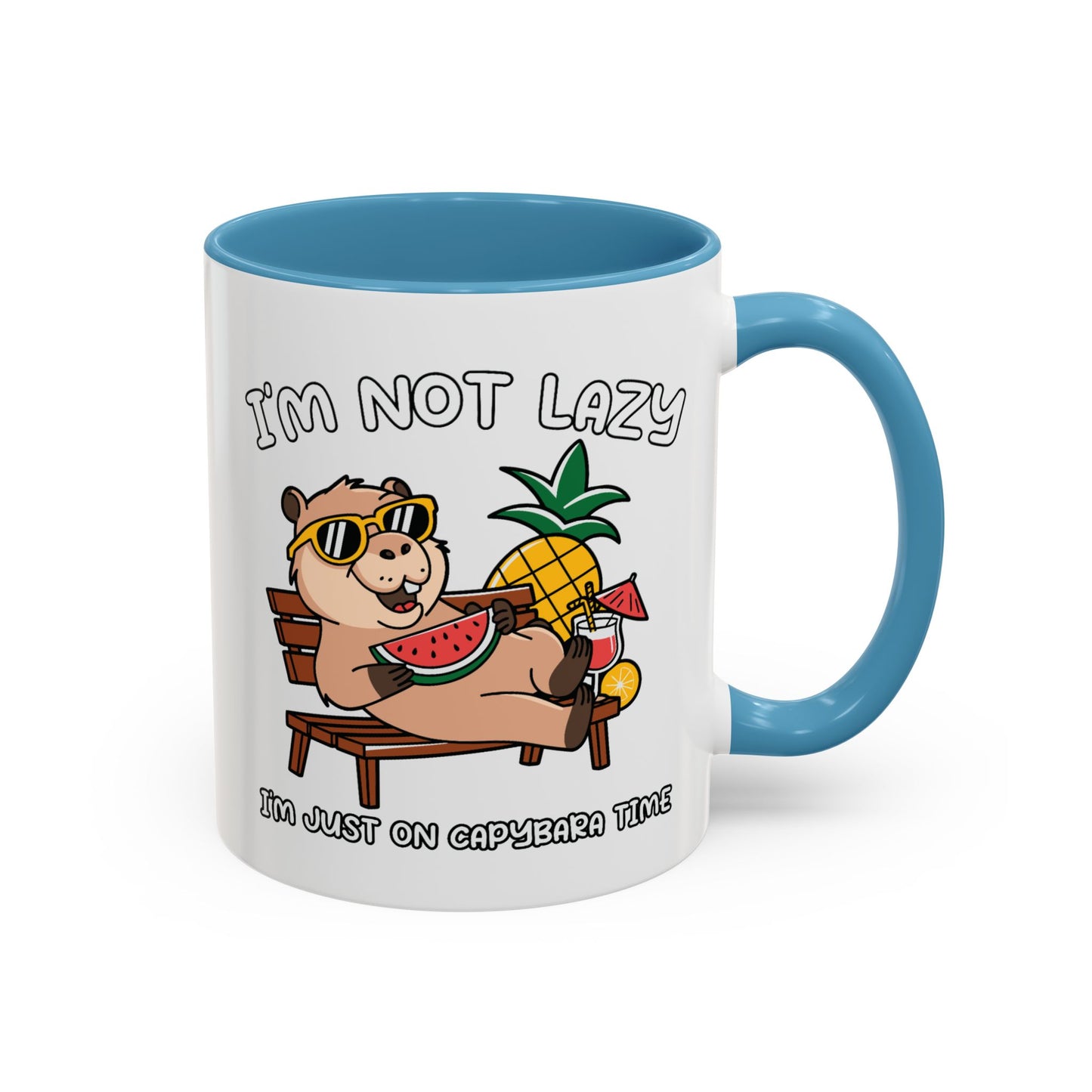 Humor Mug - I'm Not Lazy Capybara