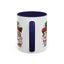Christmas Mug - Merry Christmas Green & Red Text Cute Animals