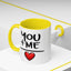 Anniversary Mug - You and Me Red Heart