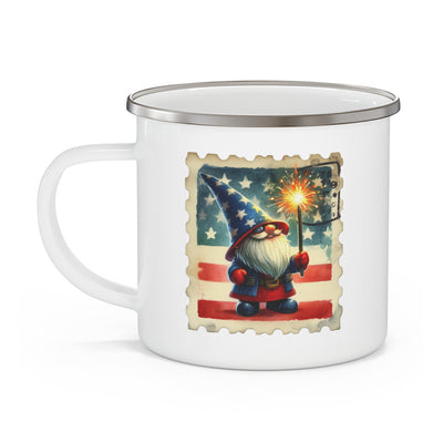 4th of July Mug - Gnome Fireworks Stamp