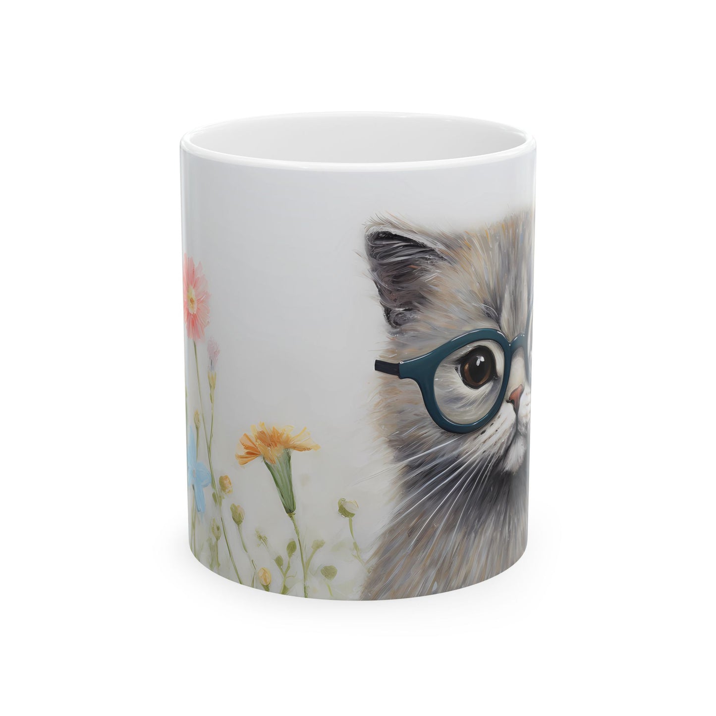 Artistic Mug - Felted Cat 4