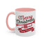 Christmas Mug - Red & Green Text Trumpet