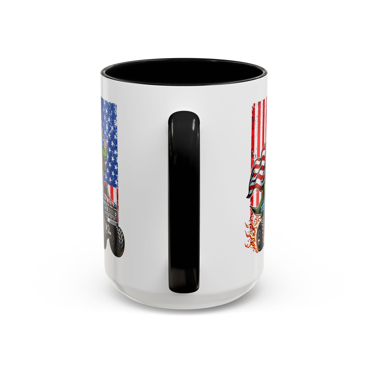 4th of July Mug - T Rex Riding Monster Truck