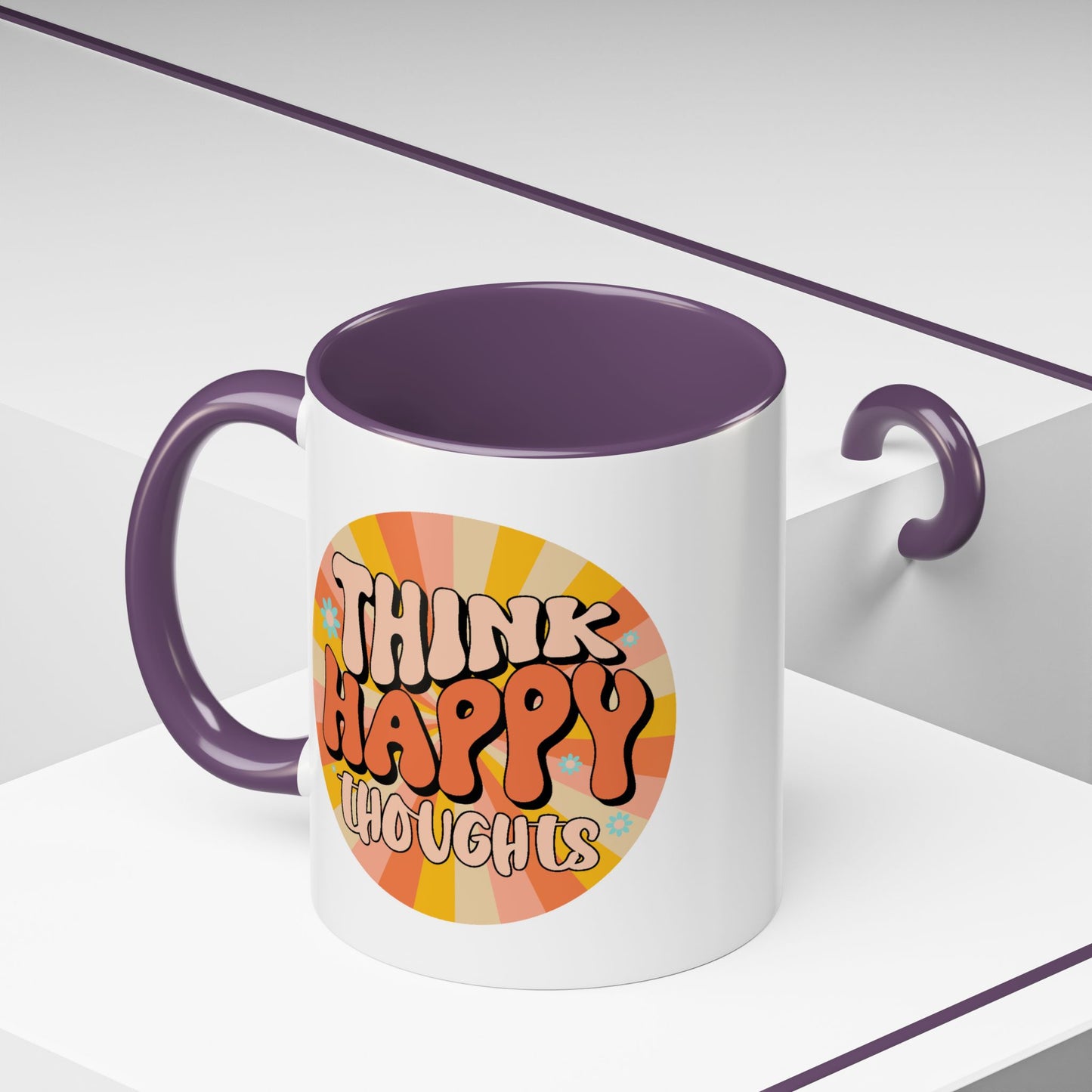 Wellness Mug - Think Happy Thoughts Hippie