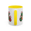 Christmas Mug - Merry Christmas Green Yellow & Red Text Hats