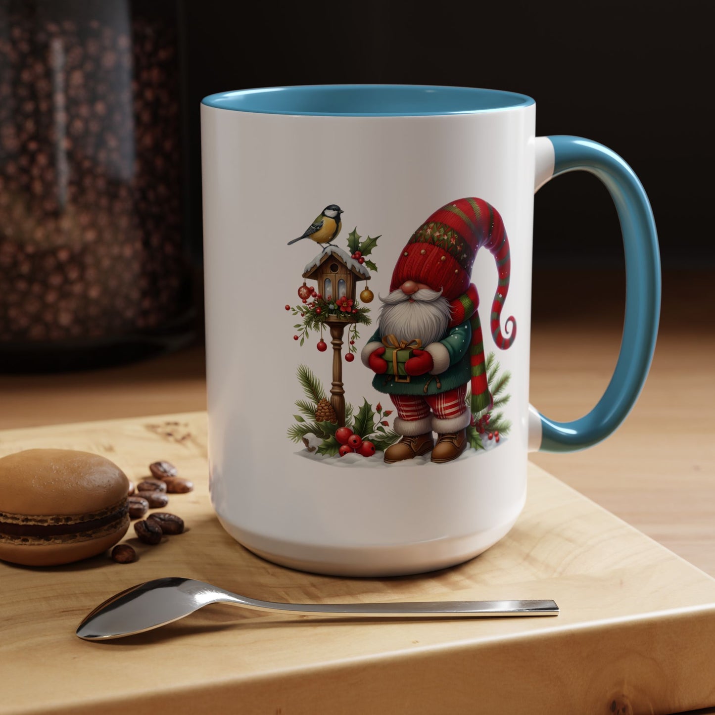 Christmas Mug - Gnome and Birdhouse