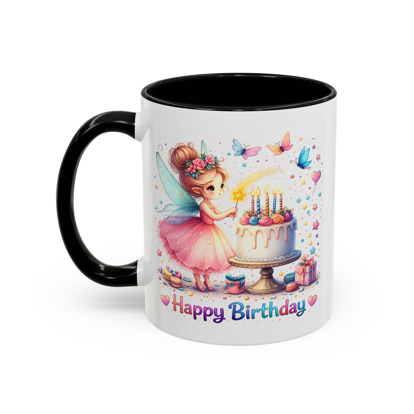 Birthday Mug - Fairy Butterflies