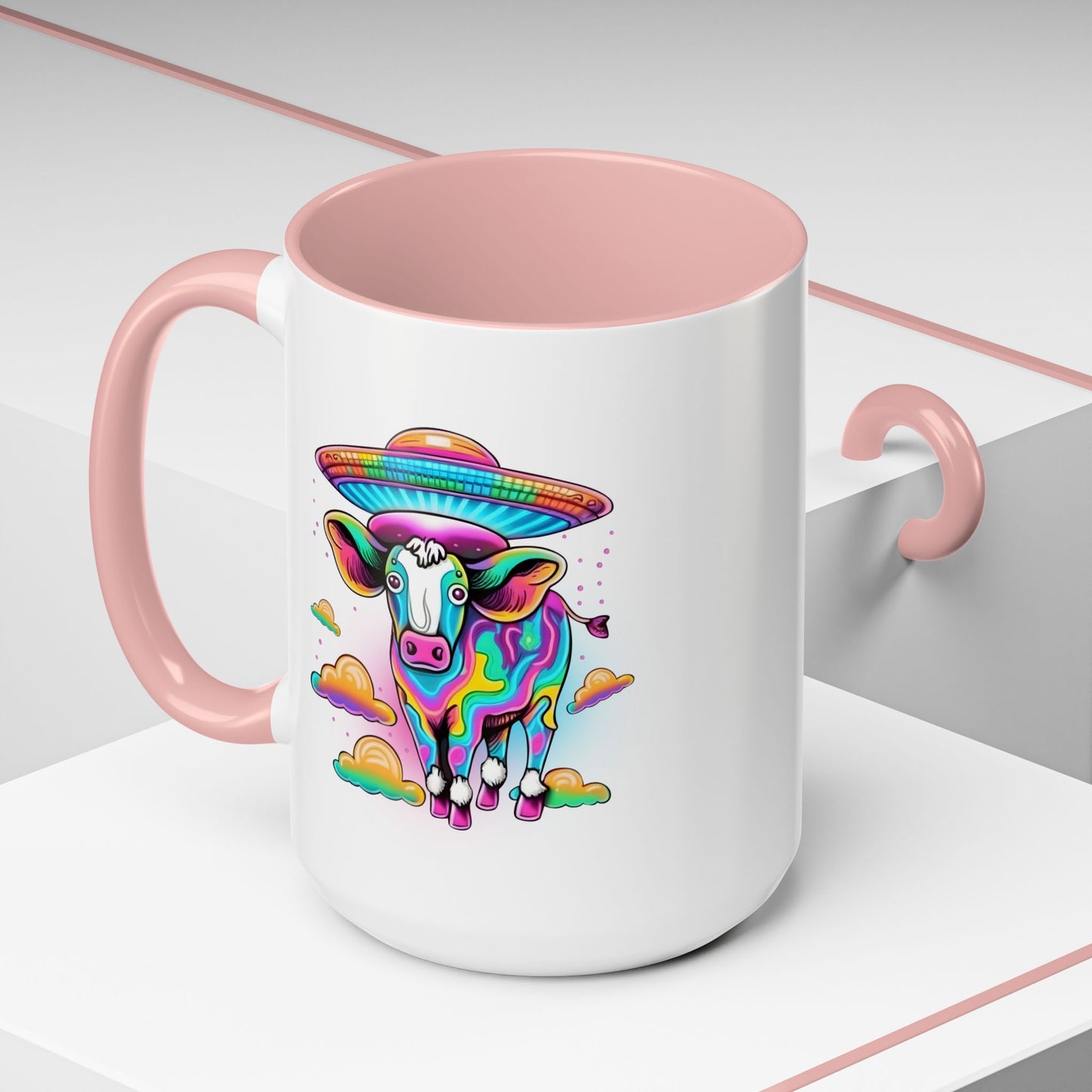 Alien Mug - Multicoloured Cow