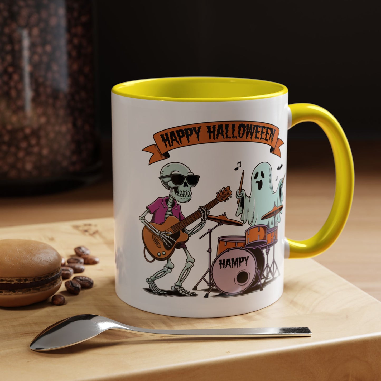 Halloween Mug - Skeleton & Ghost Band