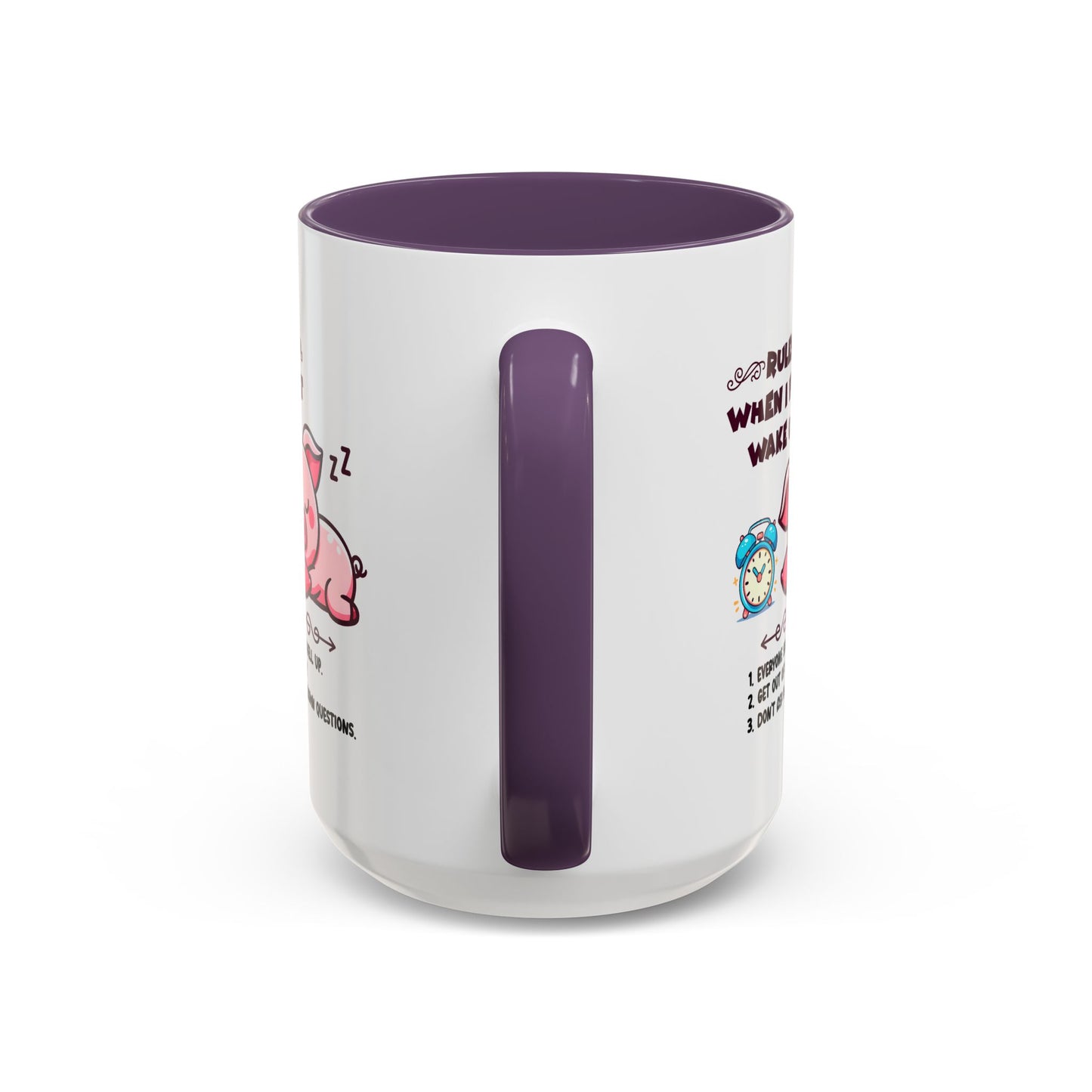 Humor Mug - Rules When I First Wake Up!