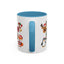 Christmas - Merry Christmas White Text Santa Reindeer Penguin Fox