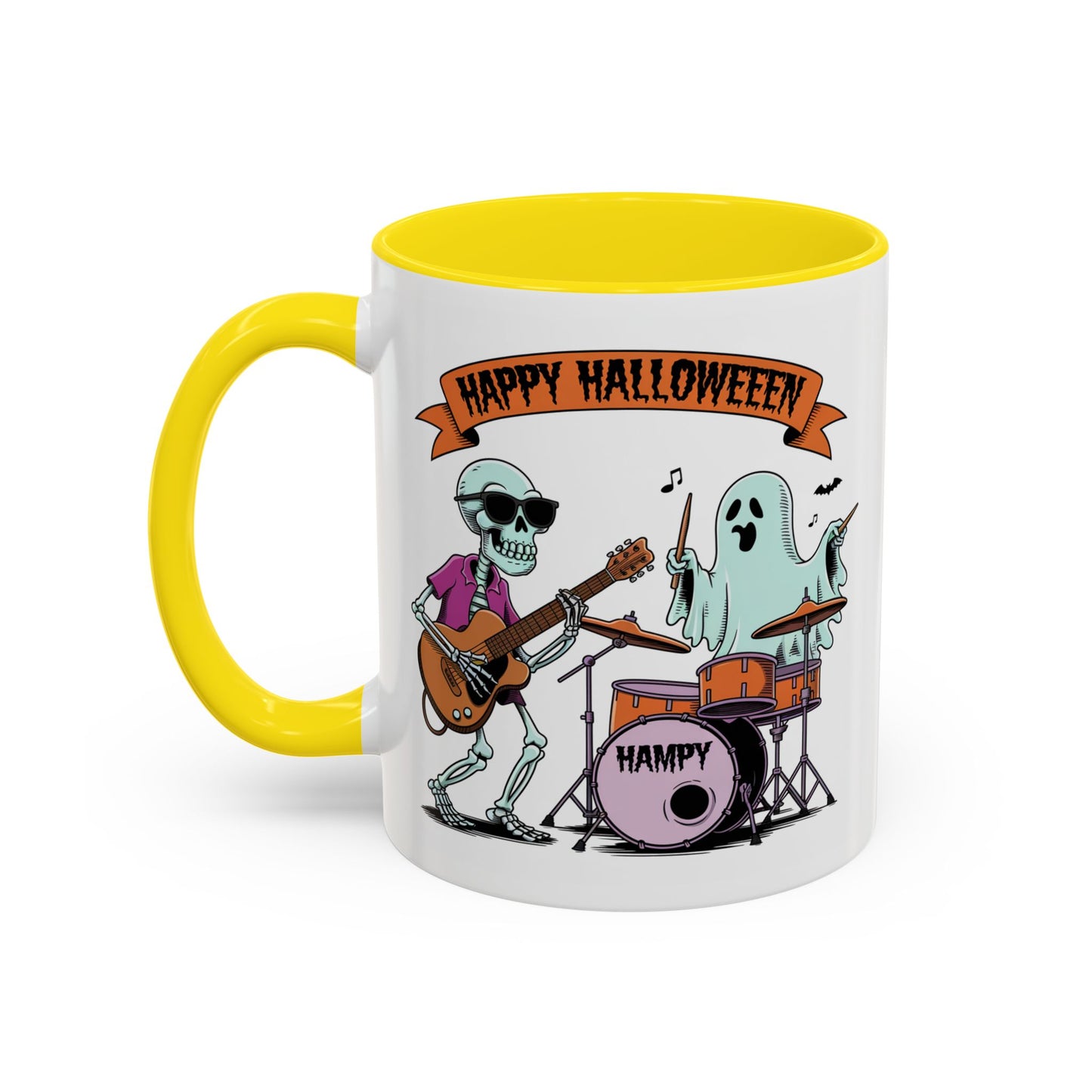 Halloween Mug - Skeleton & Ghost Band