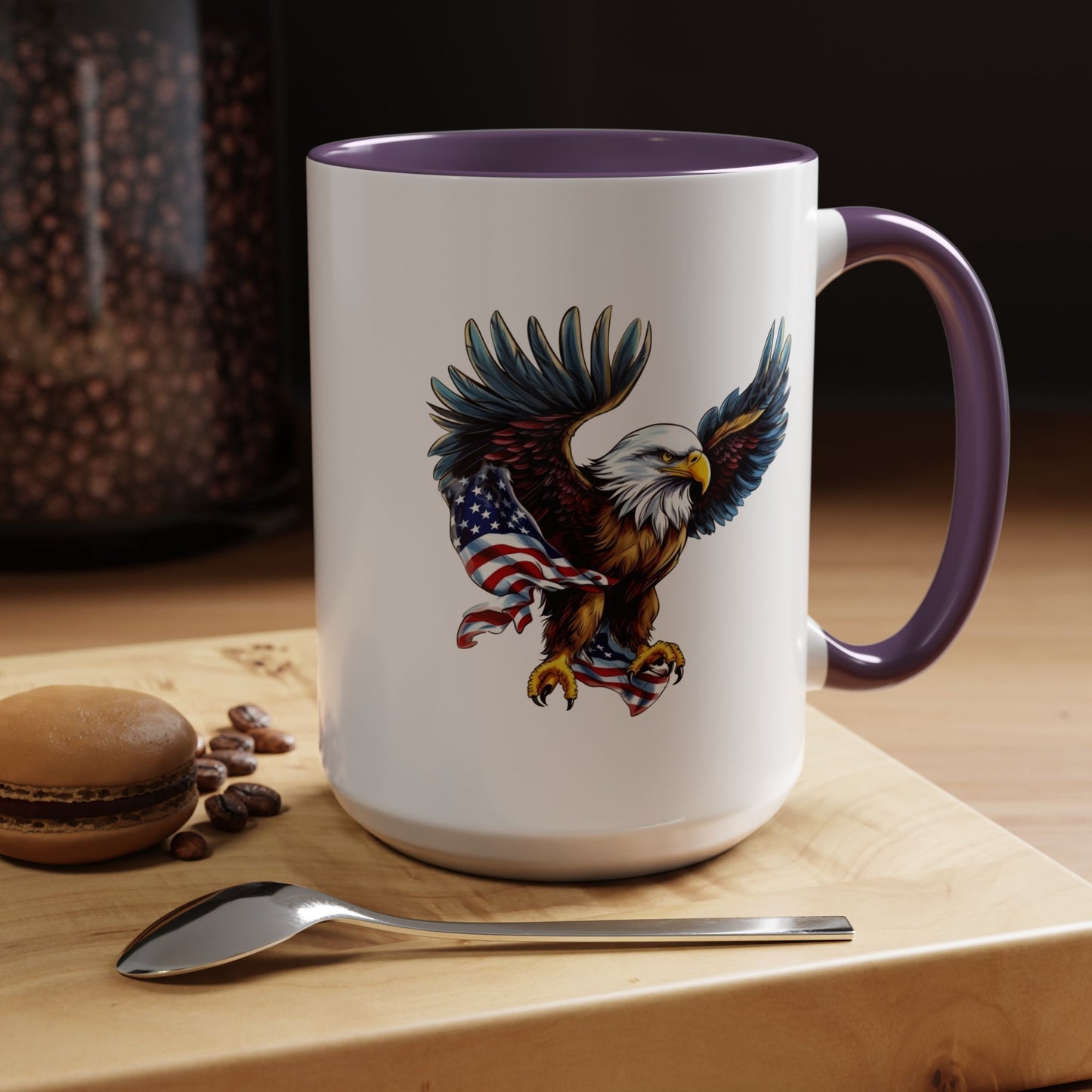 4th of July Mug - American Bald Eagle Flag 7