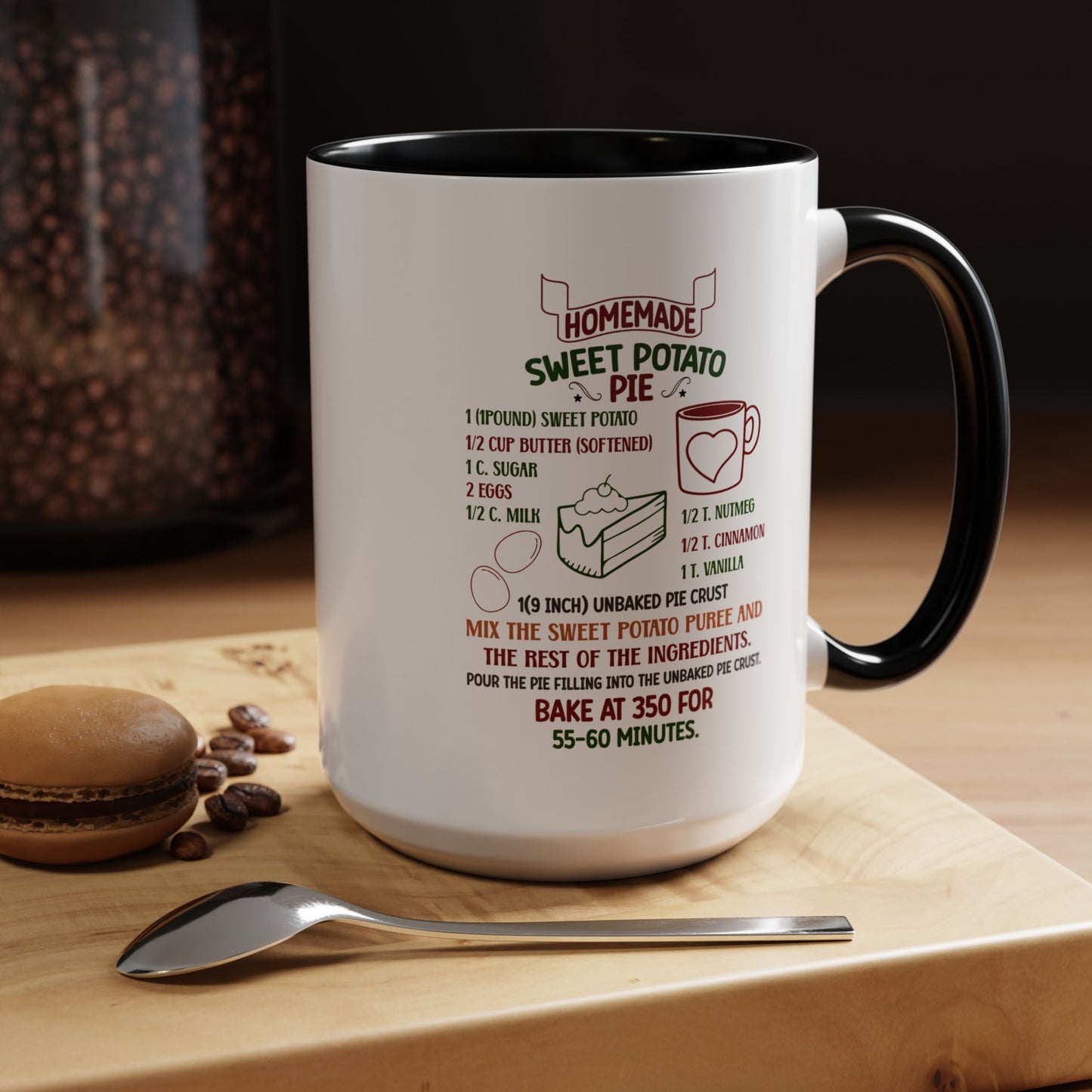 Christmas Mug - Homemade Sweet Potato Pie Recipe