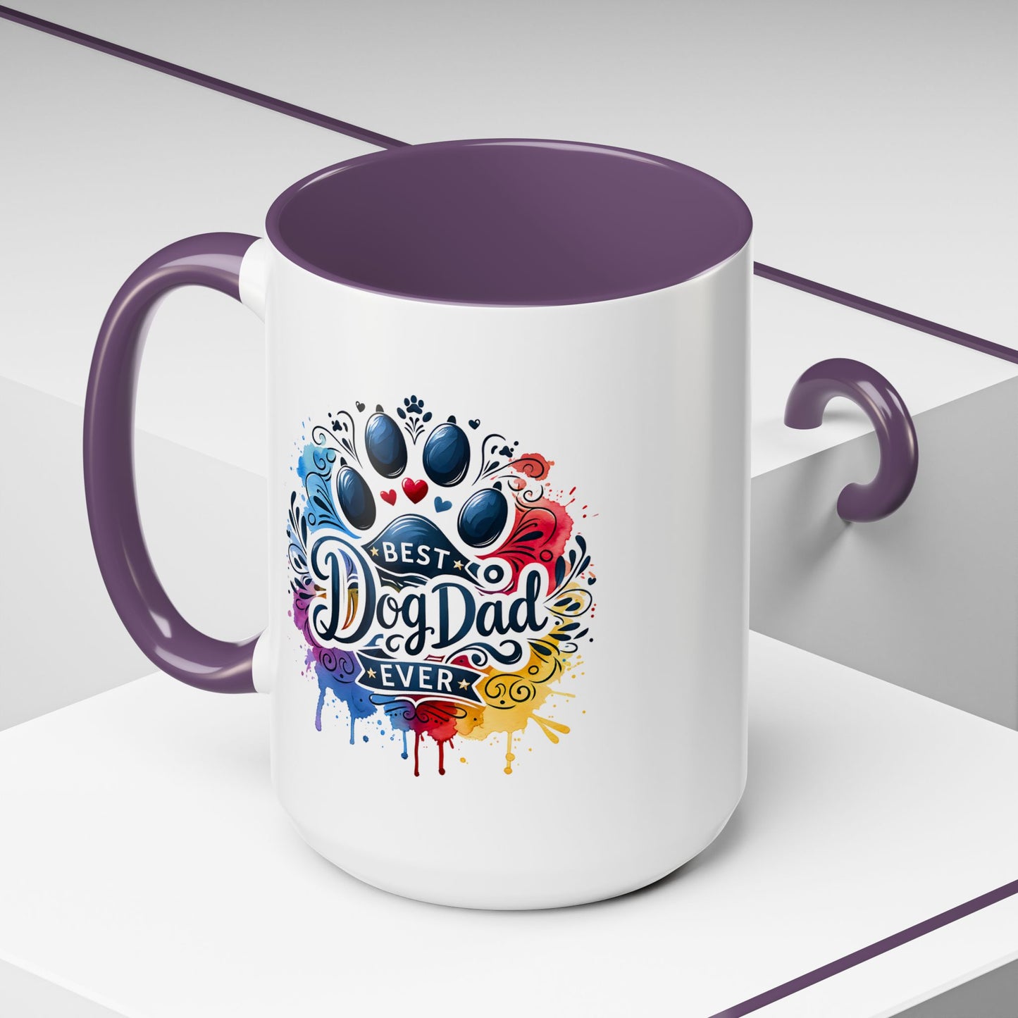 Animal Mug - Best Dog Dad Ever Paw