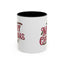 Christmas Mug - Merry Christmas Maroon & Green Text Decorations