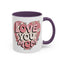 Mother's Day Mug - Love You Mom Retro Heart