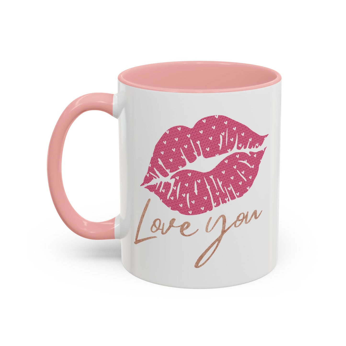 Valentine's Day Mug - Love You Lips Kiss
