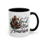 4th of July Mug - God Bless America Cross Flag