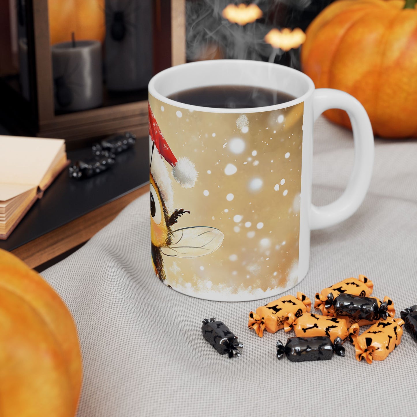 Christmas Mug - Smiley Bee