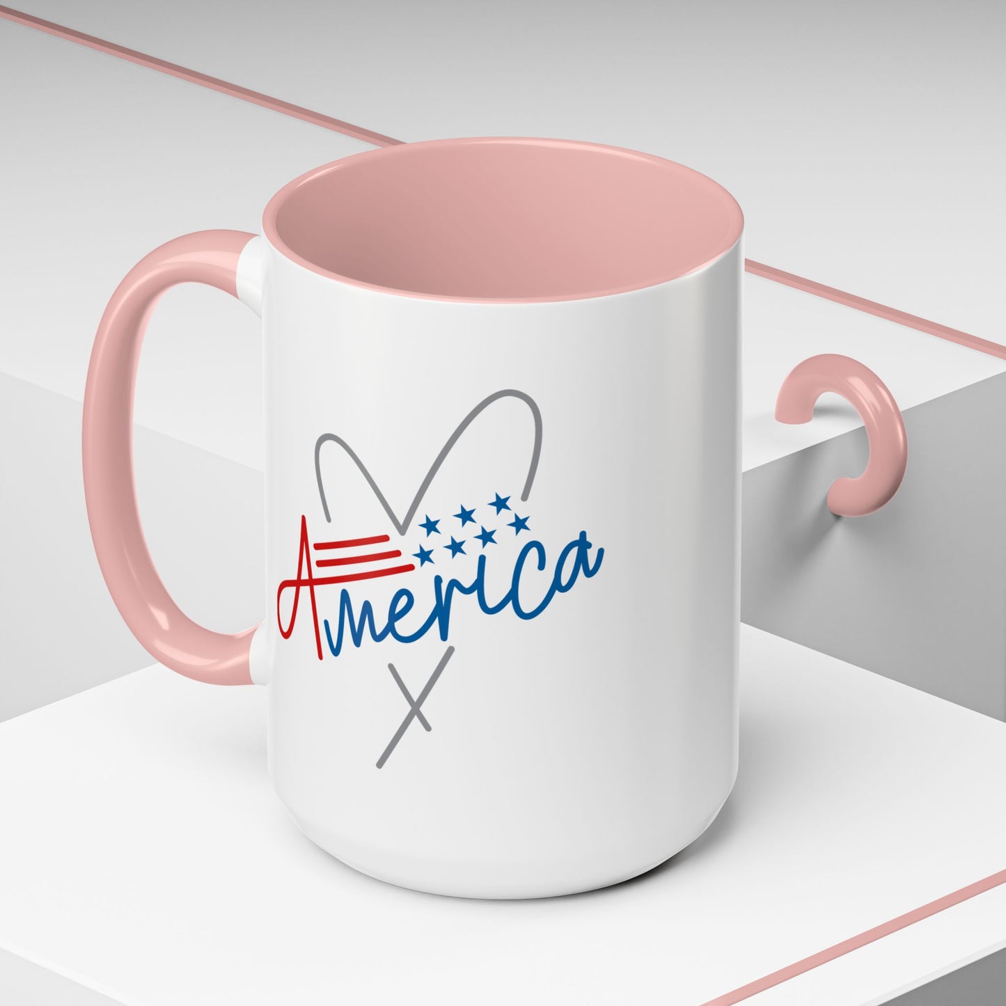 4th of July Mug - America Heart