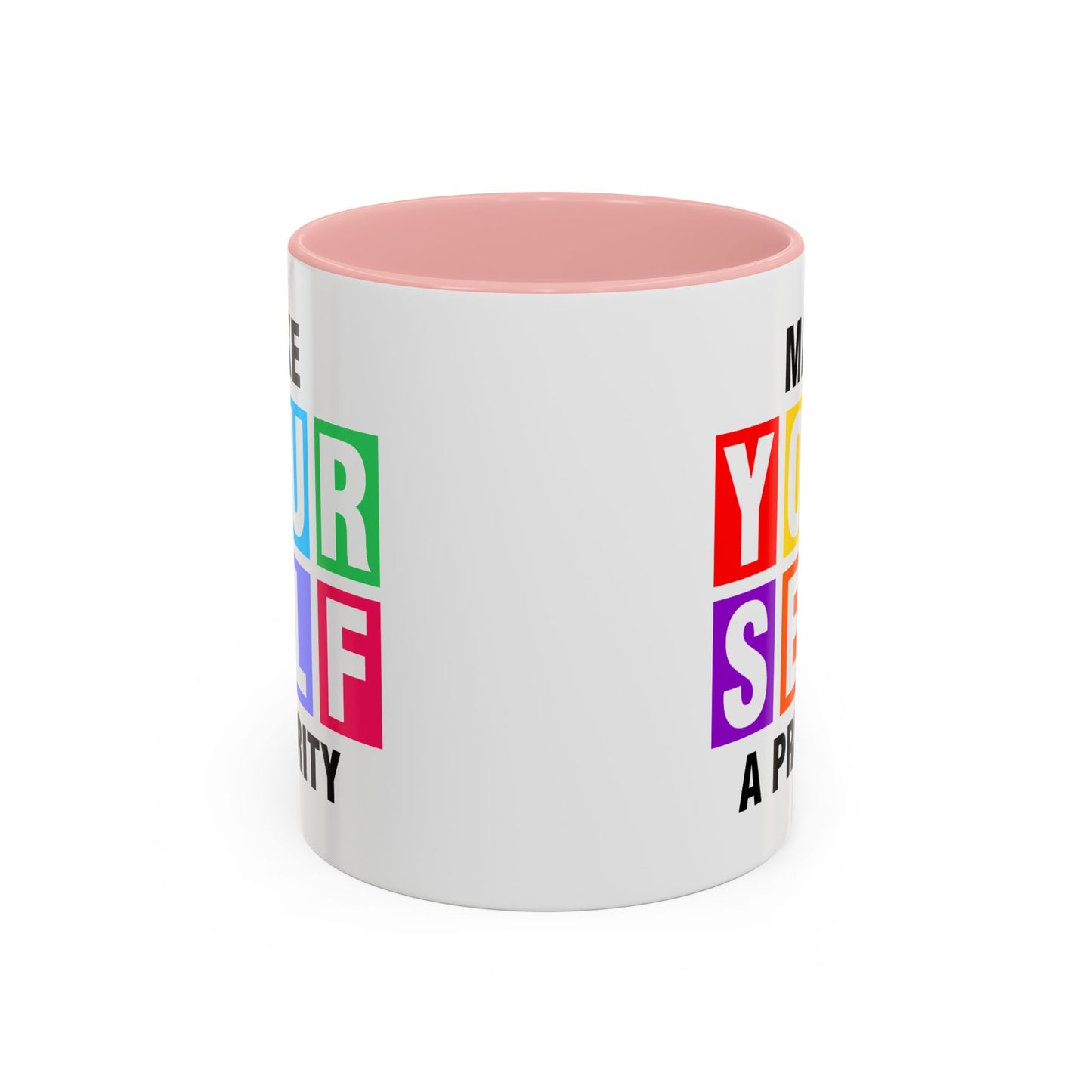 Wellness Mug - Make Yourself a Priority Colored Blocks