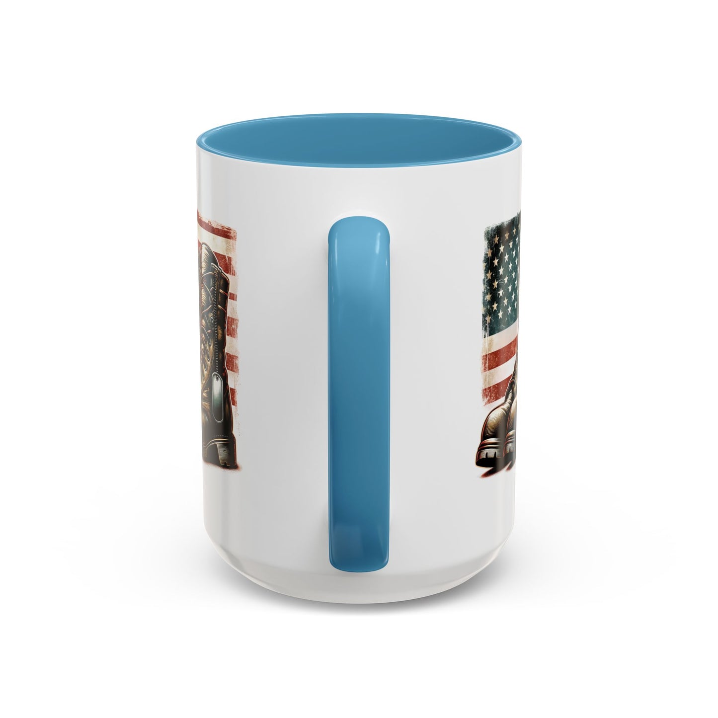 4th of July Mug - Fallen Soldier Boots Flag