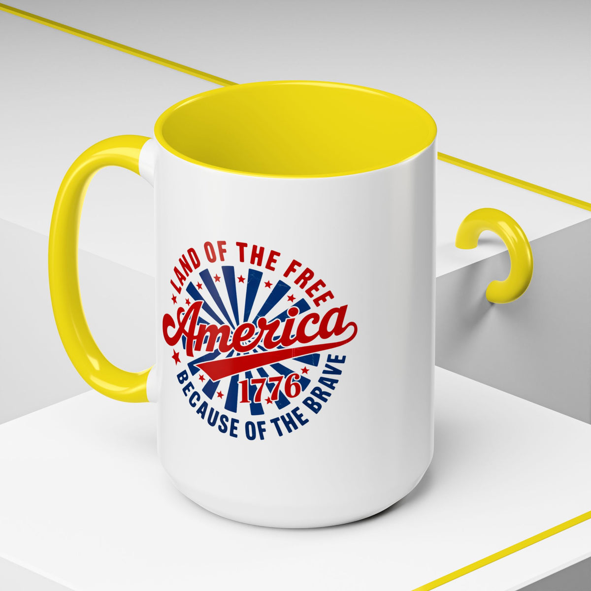 4th of July Mug - America 1776 Land of the Free