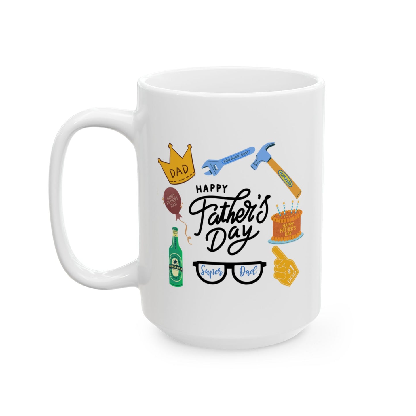 Father's Day Mug -  Happy Father's Day Collage