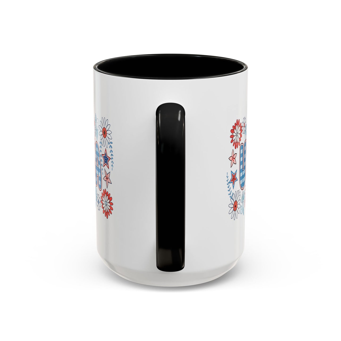 4th of July Mug - USA Preppy Floral