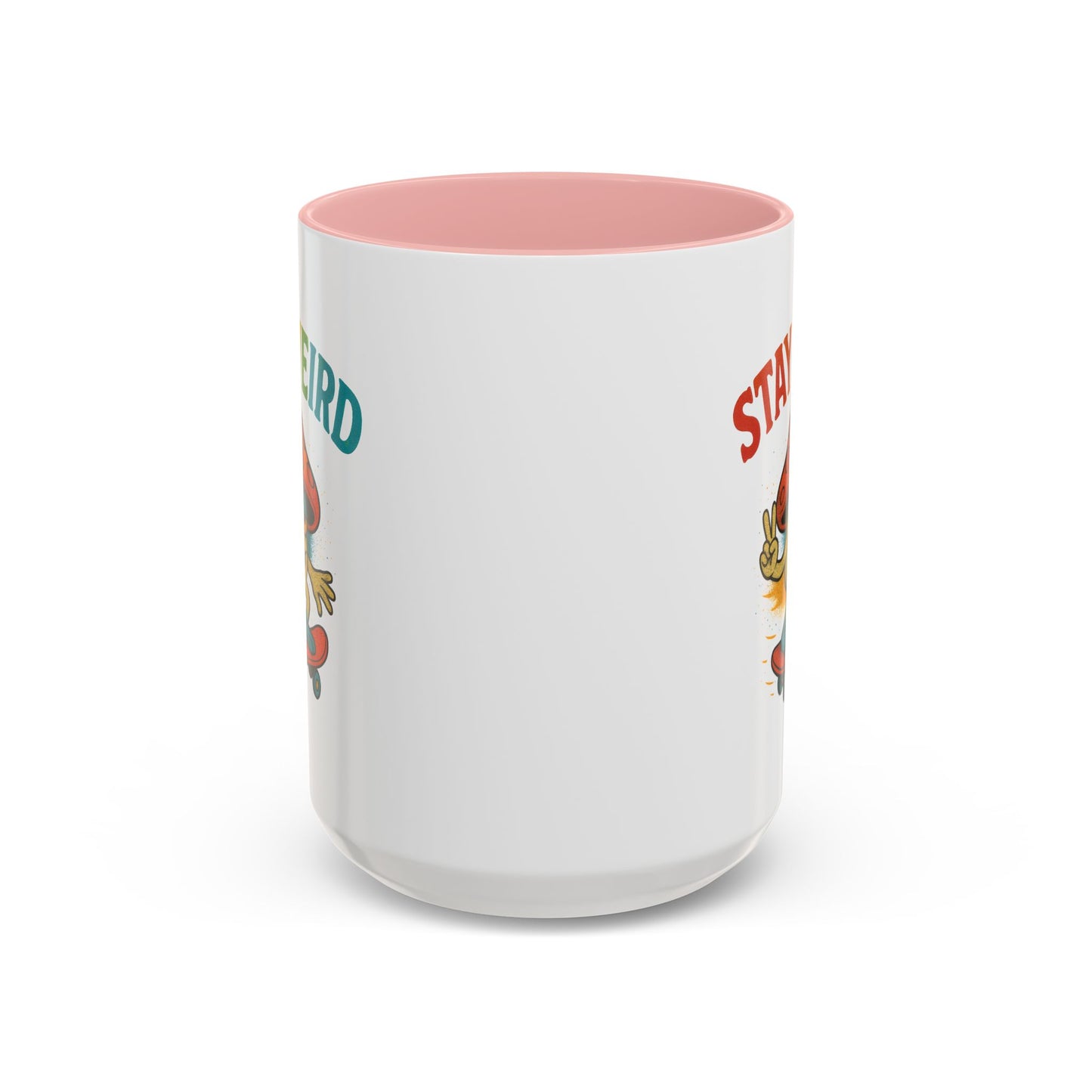 Humor Mug - Stay Weird Mushroom Skateboard