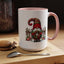 Christmas Mug - Gnome with Christmas Wreath