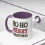 Christmas Mug - Ho Ho Ho Merry Christmas Red & Green Text 4