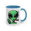 Adult Mug - Green Alien Fuck You Human