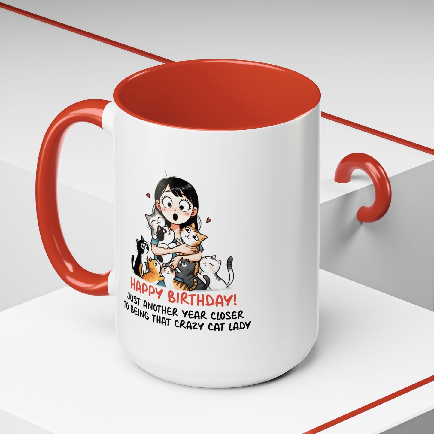 Birthday Mug - Crazy Cat Lady
