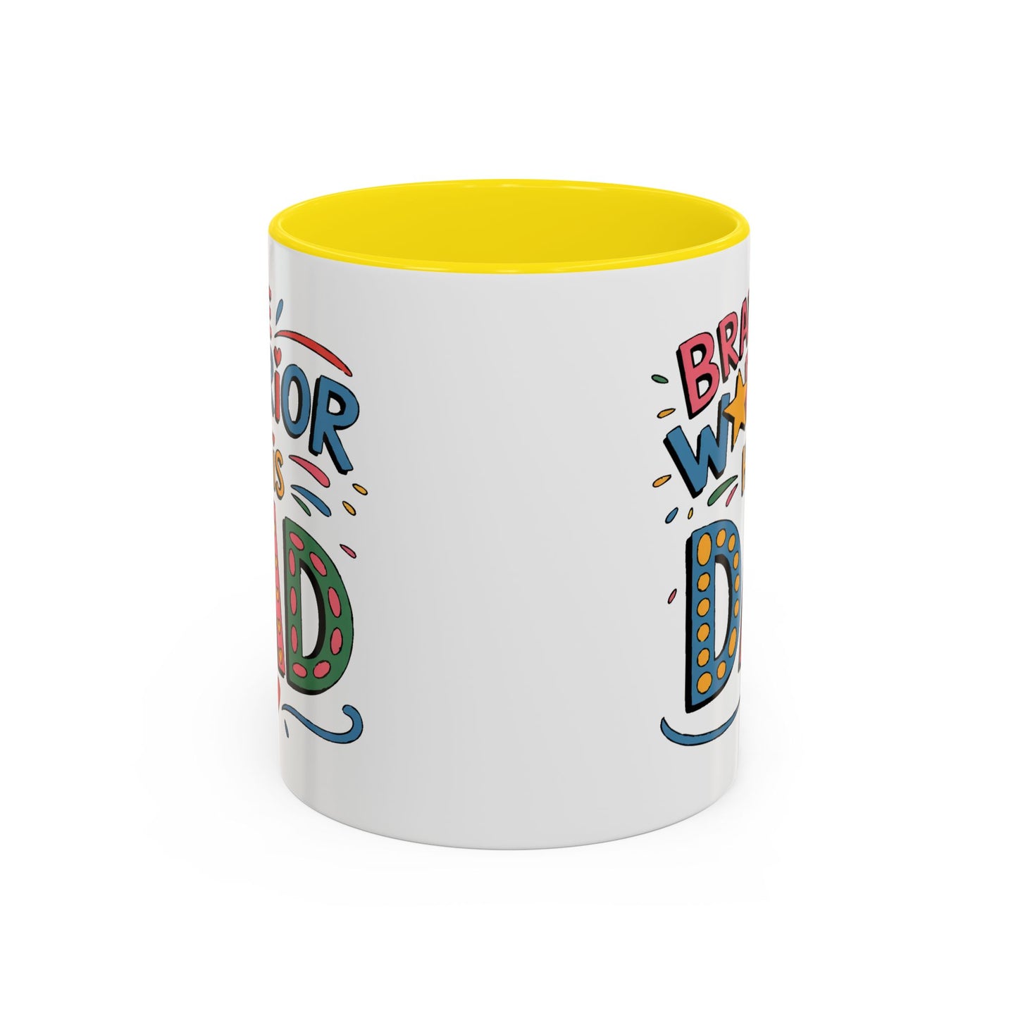 Father's Day Mug - Dad Brave Warrior