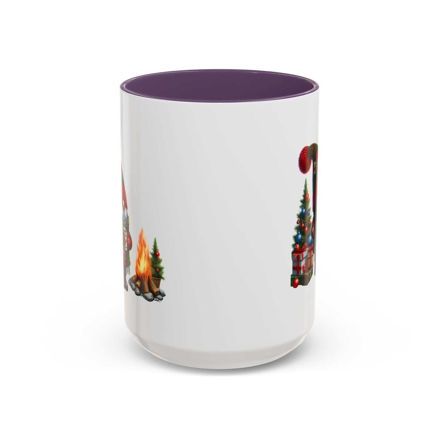 Christmas Mug - Gnome Presents and Fire