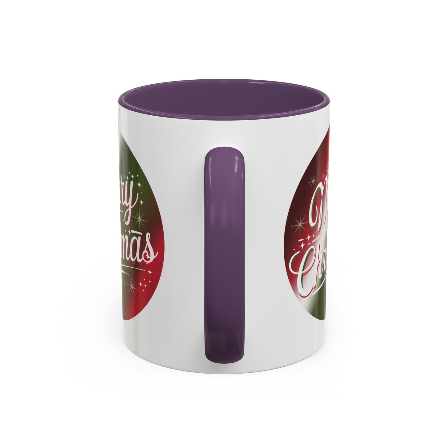 Christmas Mug - Merry Christmas White and Red Text Decoration