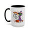 Halloween Mug - Skeleton & Witch