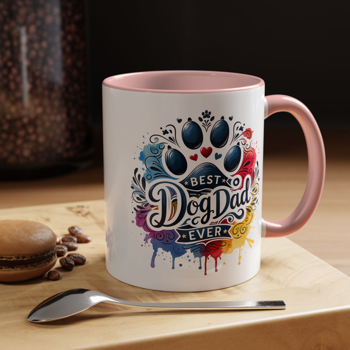 Animal Mug - Best Dog Dad Ever Paw