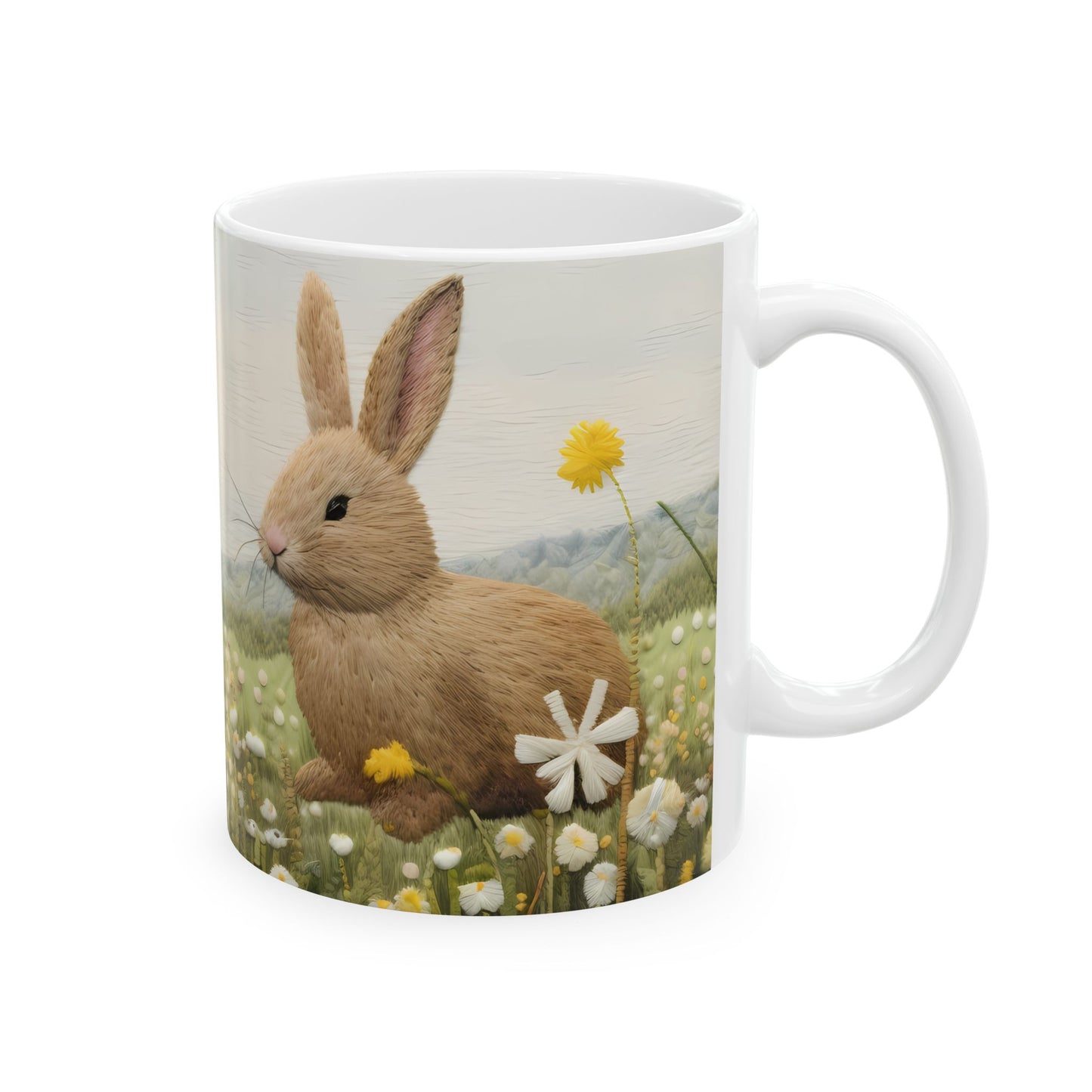 Artistic Mug - Felted Bunnies 2