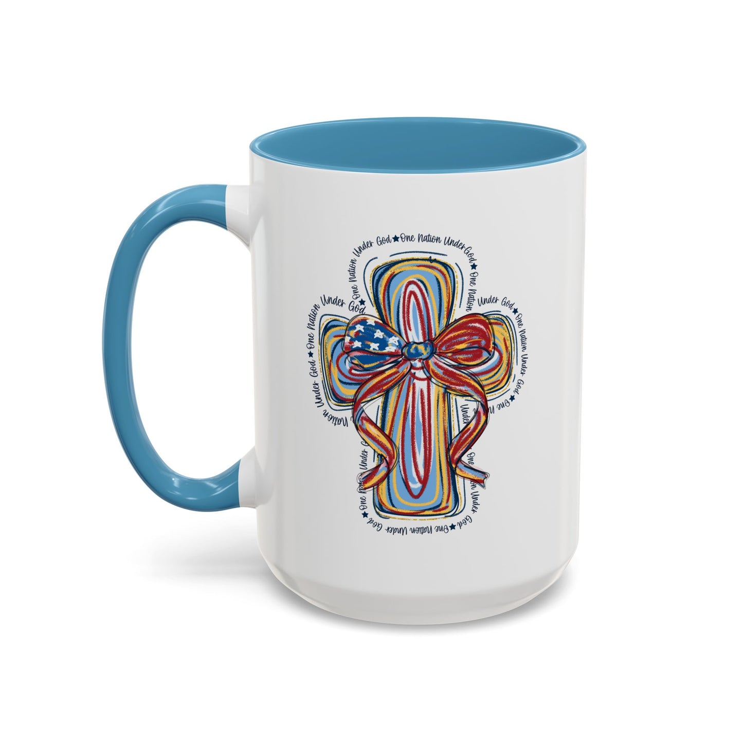 4th of July Mug - Christian Cross Bow