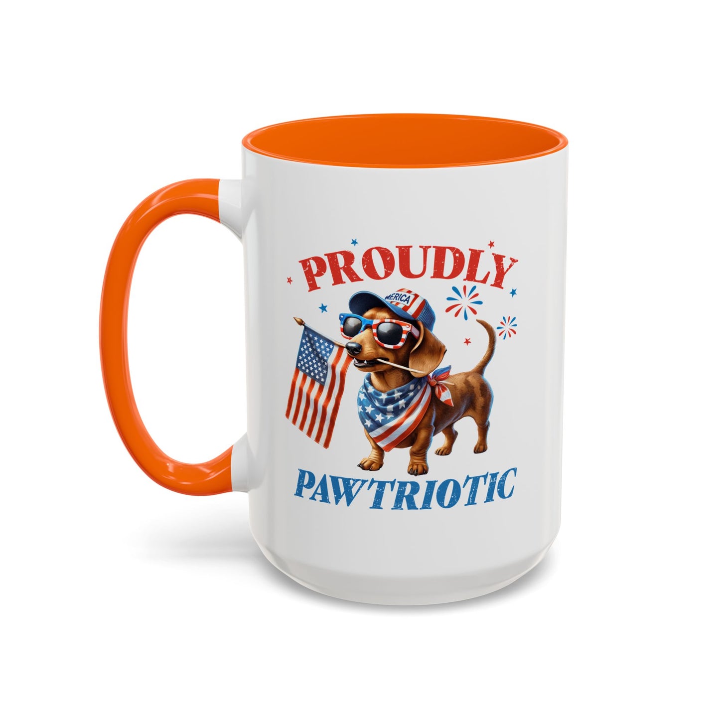 4th of July Mug - Proudly Pawtriotic Dog