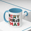 Christmas - Merry Christmas Black Red Green Patterned Text