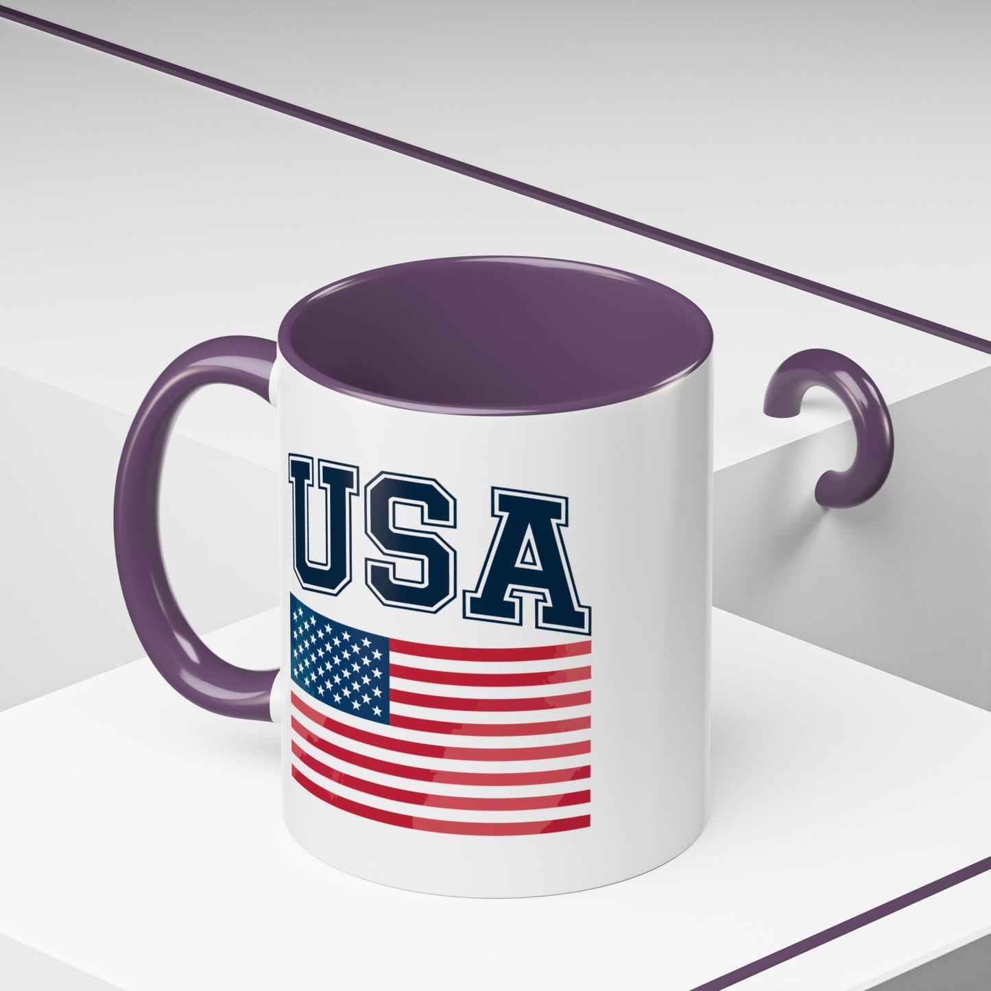 4th of July Mug - USA & Flag
