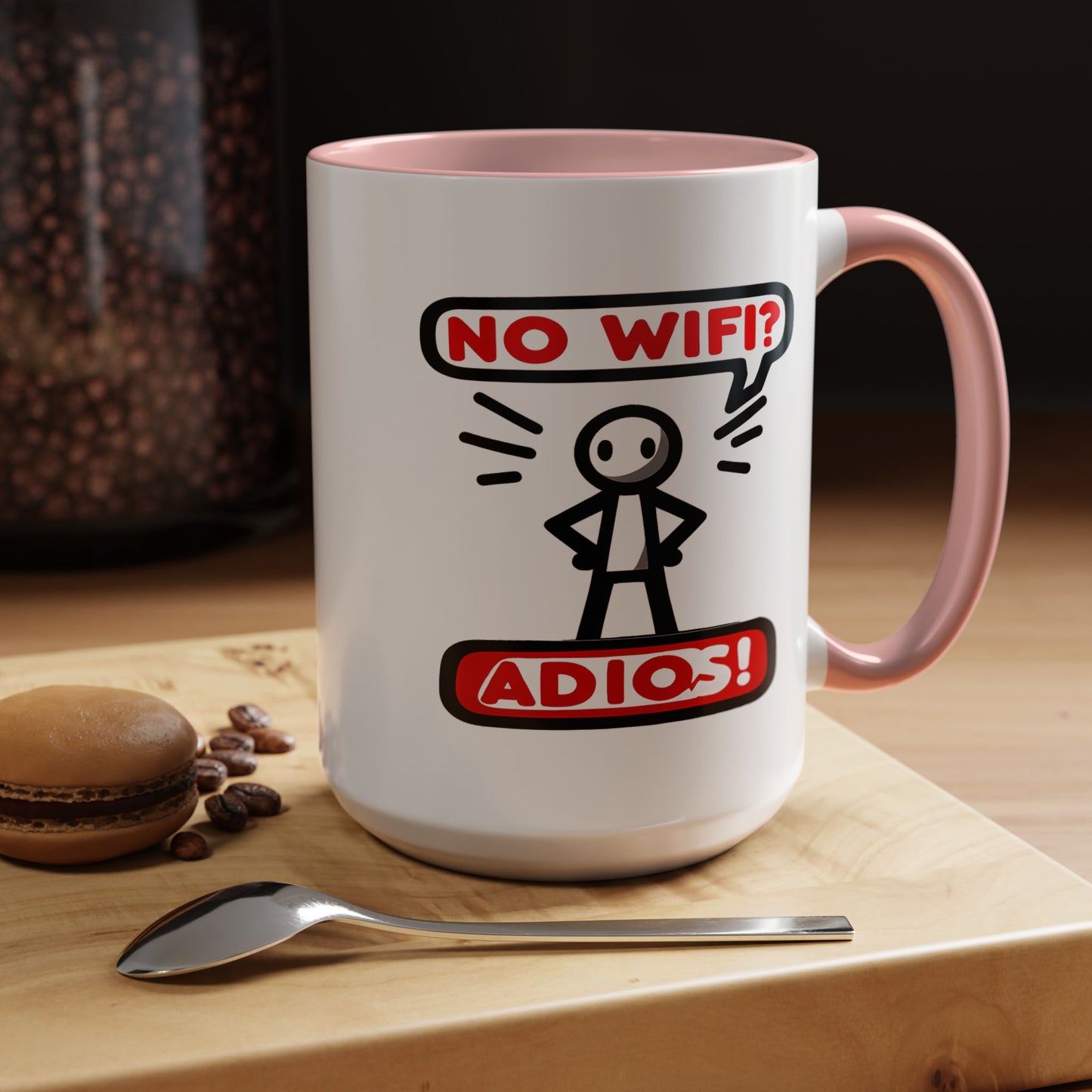 Humor Mug - No Wifi? Adios!